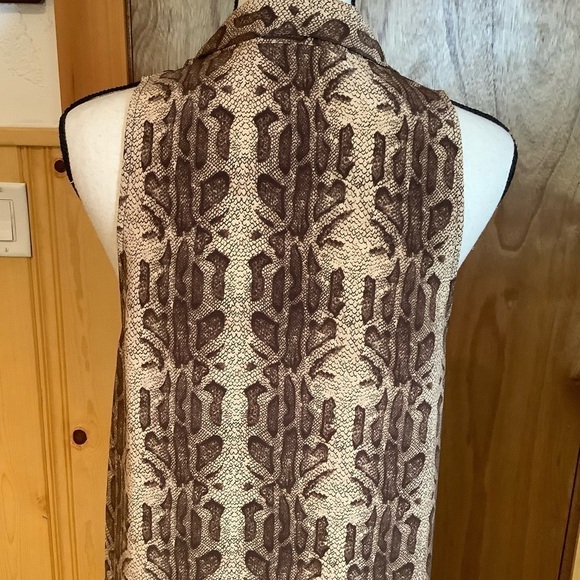 Equipment Femme Snake Print Sleeveless Button Front Silk Shirt Dress Sz-M - Picture 5 of 9